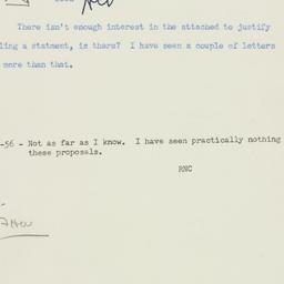 Memorandum: 1956 April 27