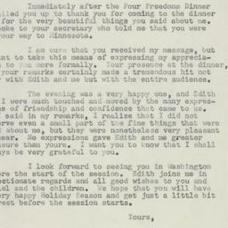 Letter: 1954 December 22
