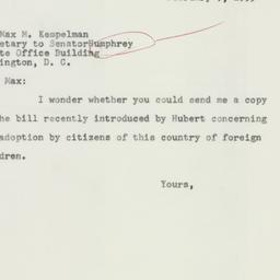Letter: 1953 February 9