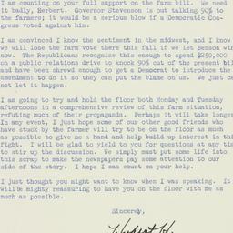 Letter: 1956 February 27
