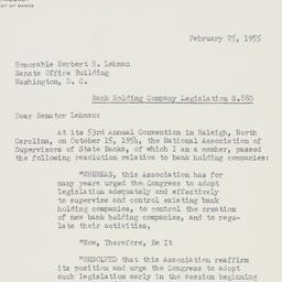 Letter: 1955 February 25