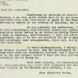 Letter: 1929 April 30