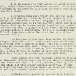 Letter: 1938 May 6