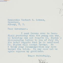 Letter: 1938 August 3