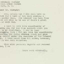 Letter: 1949 November 23