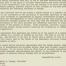 Letter: 1946 November 4