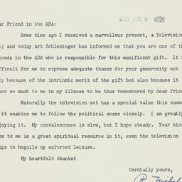 Letter: 1952 July 7