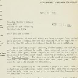 Letter: 1952 April 23