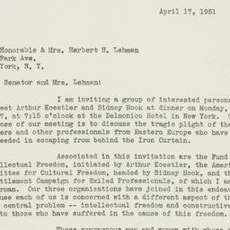 Letter: 1951 April 17