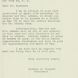 Letter: 1951 April 27