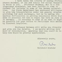 Letter: 1950 May 12