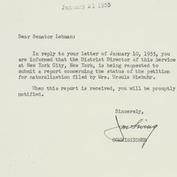 Letter: 1955 January 21