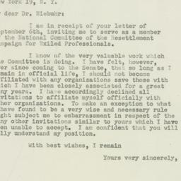 Letter: 1950 September 14