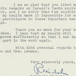 Letter: 1958 May 27