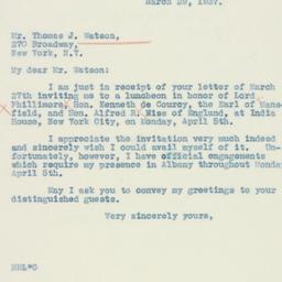 Letter: 1937 March 29
