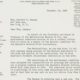 Letter: 1945 December 15