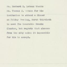 Letter: 1951 March 27