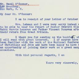Letter: 1941 November 3