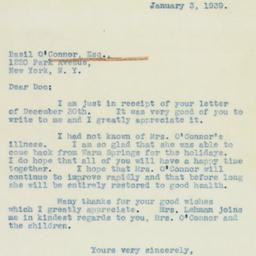 Letter: 1939 January 3