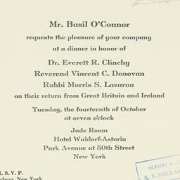 Invitation: n.d.