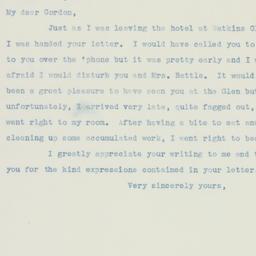 Letter: 1935 July 22