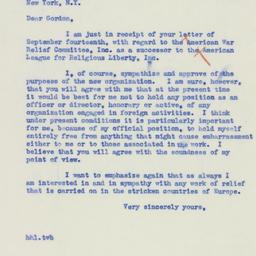 Letter: 1939 September 16