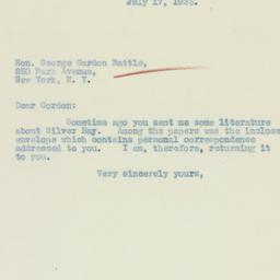 Telegram: 1933 July 17