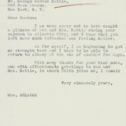 Letter: 1933 December 2