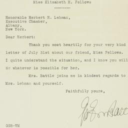 Letter: 1935 August 3