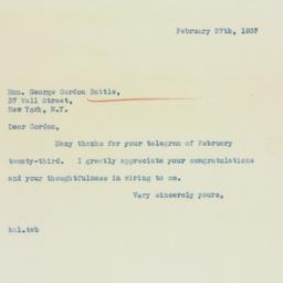 Letter: 1937 February 27