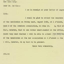 Letter: 1925 August 13