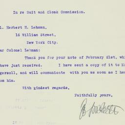 Letter: 1926 February 24
