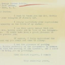 Letter: 1933 January 5