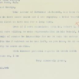 Letter: 1936 November 21