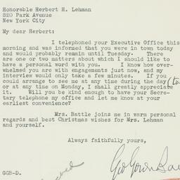 Letter: 1939 December 9
