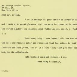 Letter: 1925 November 24