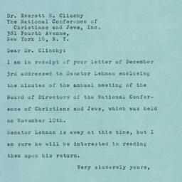 Letter: 1951 December 10