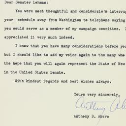 Letter: 1956 April 6