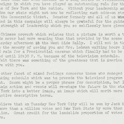 Letter: 1960 November 6