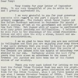Letter: 1961 September 27