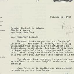 Letter: 1956 October 22