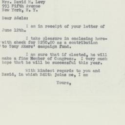 Letter: 1956 June 15