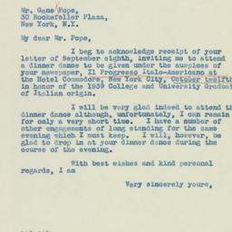 Letter: 1939 September 15