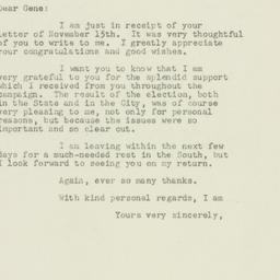 Letter: 1949 November 17