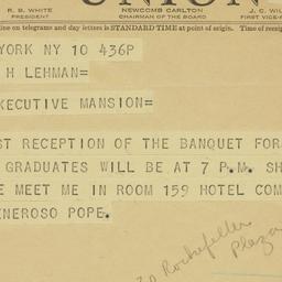 Telegram: 1939 October 10