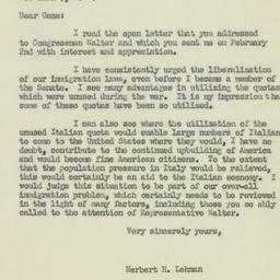 Letter: 1950 February 10