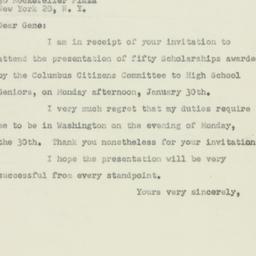 Letter: 1950 January 24