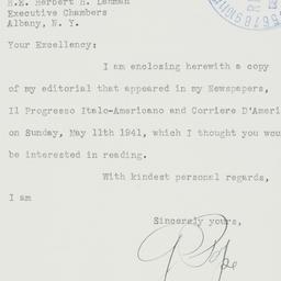 Letter: 1941 May 13