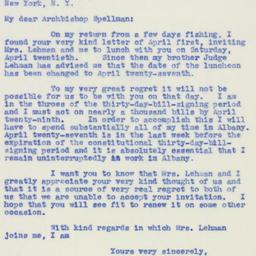 Letter: 1940 April 9