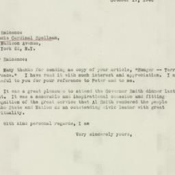 Letter: 1946 October 17